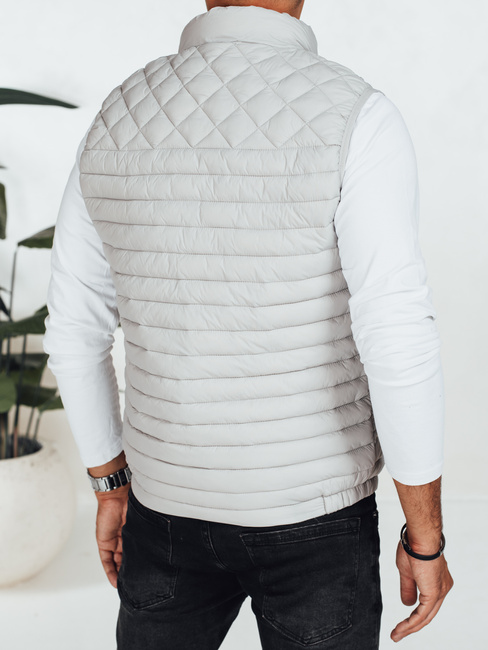 Herren Steppweste hellgrau Dstreet TX5078