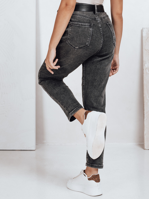 Damen Mom Fit Jeans schwarz Dstreet UY2740