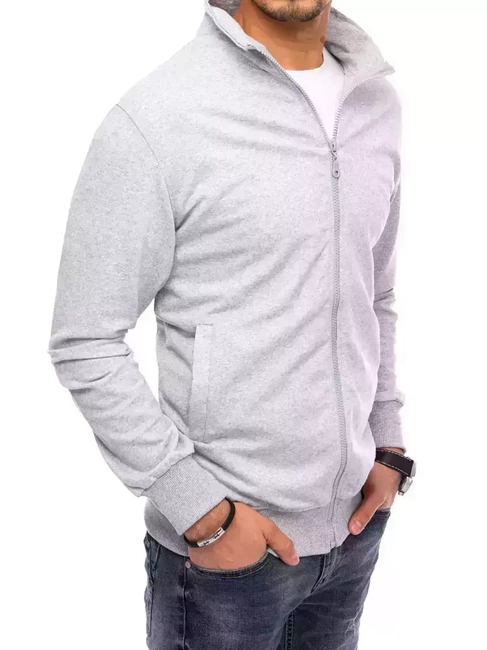 Herren Sweatshirt Zip Hellgrau Dstreet BX5085