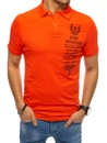 Herren Poloshirt mit Stickerei Koralfarben Dstreet PX0477