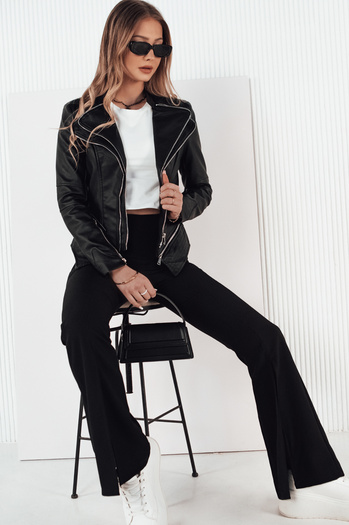 Damen Lederjacke AGER schwarz Dstreet TY4161