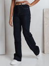 Damen Jeans mit weitem Bein navy blau Dstreet UY2775