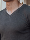 Dunkelgrauer Herren Pullover mit Rundhalsausschnitt Dstreet WX2219