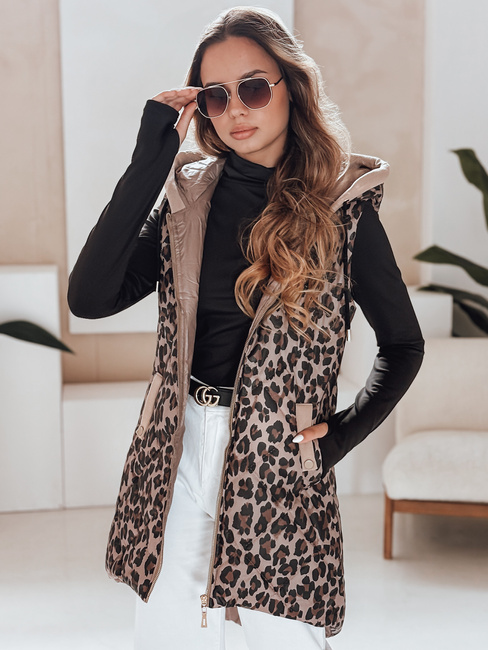 Damen Steppweste in camel ELMERA in camel Dstreet TY5029