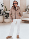 Damen Steppjacke mit Kapuze ARON camel Dstreet TY4398