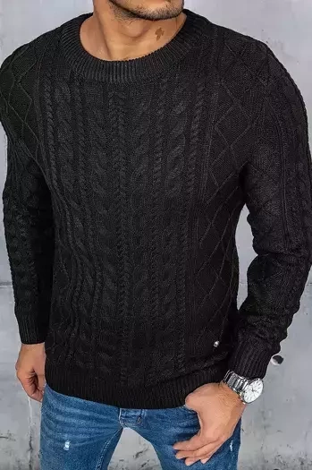 Schwarzer Herren-Pullover Dstreet WX1926