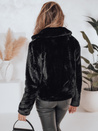 Damen Pelzmantel GLAMFLUFFY kurz schwarz Dstreet TY4985