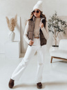 URBANELLE Damen Steppweste hellbraun Dstreet TY4971