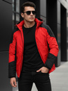 Herren Winterjacke mit Kapuze rot Dstreet TX5121