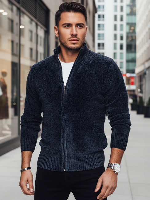 Herren Pullover ohne Knöpfe navy blau Dstreet WX2227