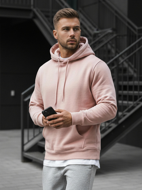 Herren Kapuzenpullover rosa Dstreet BX4845