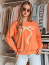Damen Sweatshirt in Übergröße SOFTTIE orange Dstreet BY1378