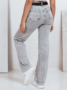 Damen Jeans mit weitem Bein grau Dstreet UY2765
