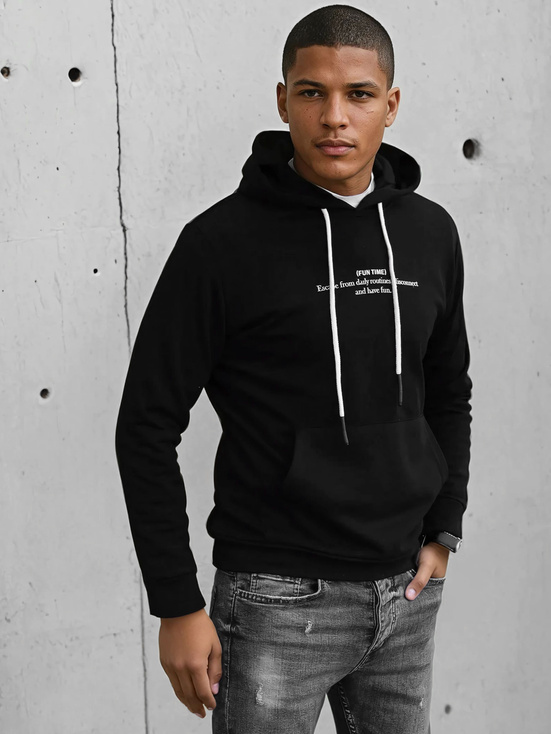 Herren Kapuzenpullover Farbe Schwarz DSTREET BX5458