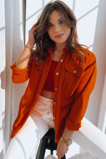 Damen Jeansjacke COSMO Farbe Orange DSTREET TY3528