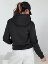 Damen Kapuzenpullover BASIC Schwarz BY0158
