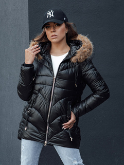 Damen Winterjacke mit Kapuze WINTERCHIC schwarz Dstreet TY4455_1