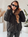 Damen Winterjacke LOVEWARM kurz gesteppt mit Kapuze schwarz Dstreet TY5039