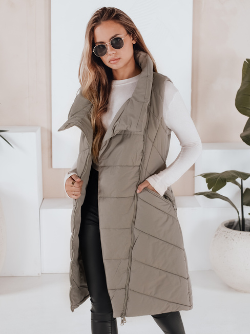Damen Steppweste SERKIS Grün Dstreet TY3279