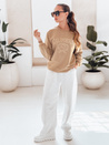 Damen Oversize Sweatshirt CALIFORNIA DREAM Farbe Beige DSTREET BY1194