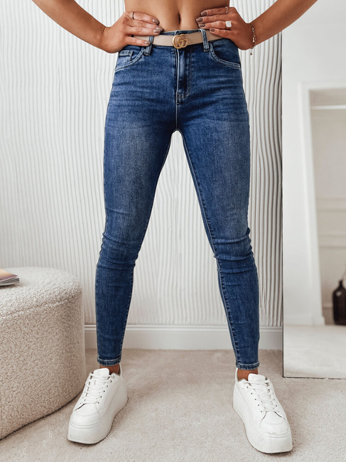 Damen Jeans mit hoher Taille NAVY Farbe Blau DSTREET UY1841