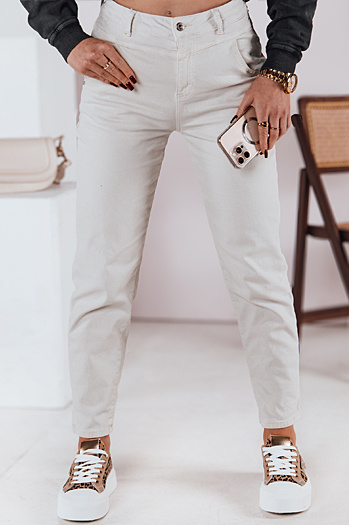 Damen Denim-Hose STREETSTYLE hellbeige Dstreet UY2375