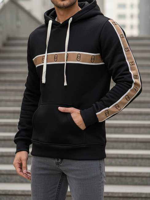 Herren Kapuzenpulli schwarz Dstreet BX5944