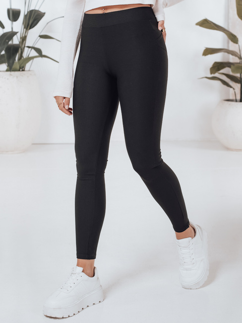 Damen Push Up Leggings Hose schwarz Dstreet UY2733