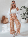 Damen Stoffhose mit weitem Bein TROPICAL SUN camel Dstreet UY2633