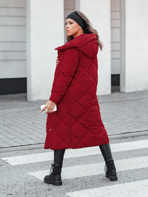 Damen Stepp-Winterjacke mit Kapuze FEMACOAT burgundy Dstreet TY5479
