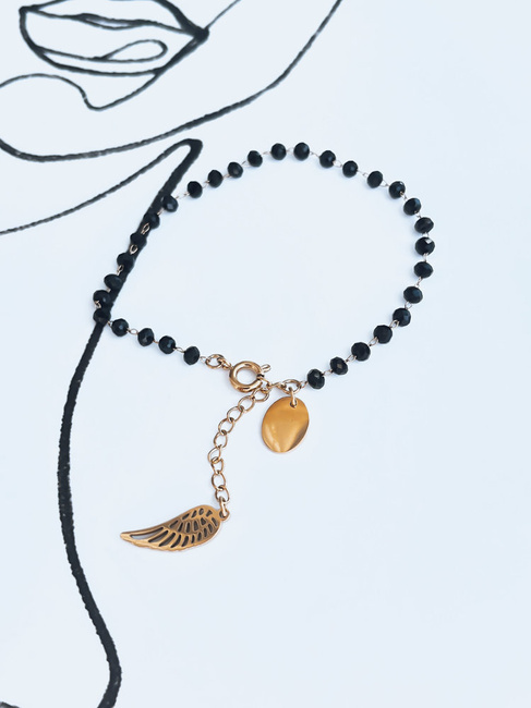 Damenarmband FREE TIME Farbe Schwarz DSTREET LY0095