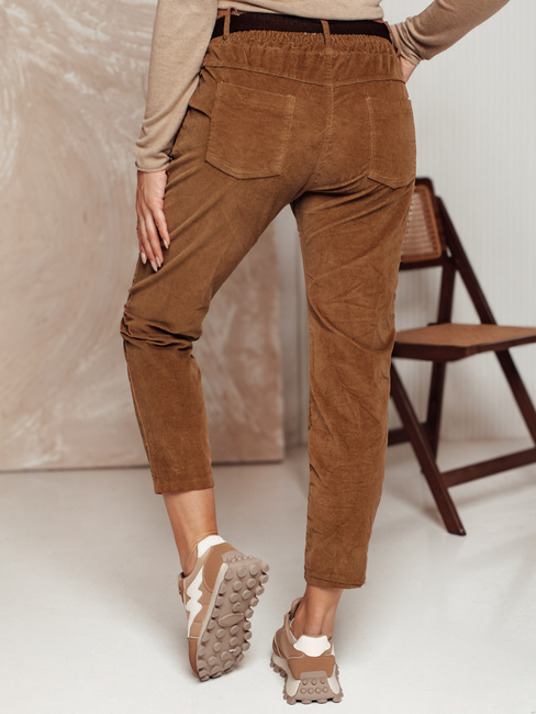 Damen Cordhose Einheitsgröße DANORII mit Gürtel camel Dstreet UY2289