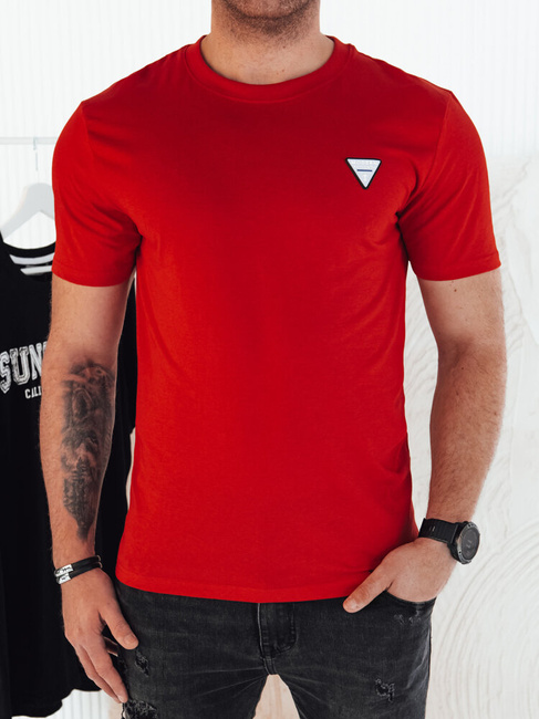 Herren Basic T-Shirt Farbe Rot DSTREET RX5446