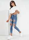 Damen Jeans mit Löchern CATRAN Farbe Blau DSTREET UY1961
