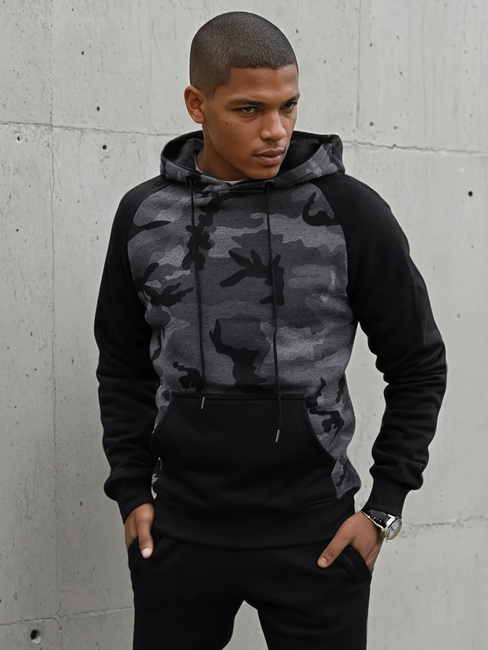 Herren Kapuzenpullover Farbe Dunkelgrau DSTREET BX5486
