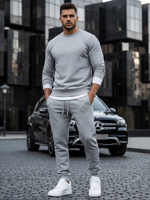 Herren Sweatshirt Hellgrau Dstreet BX3354