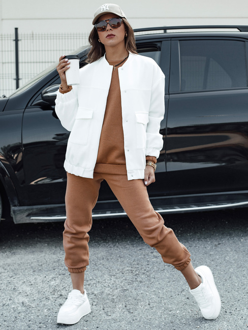 Damen Trainingsanzug Set ARIELLA PREMIUM mokka Dstreet AY1097