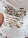 Damen Herz T-shirt MARISS weiß Dstreet RY2739