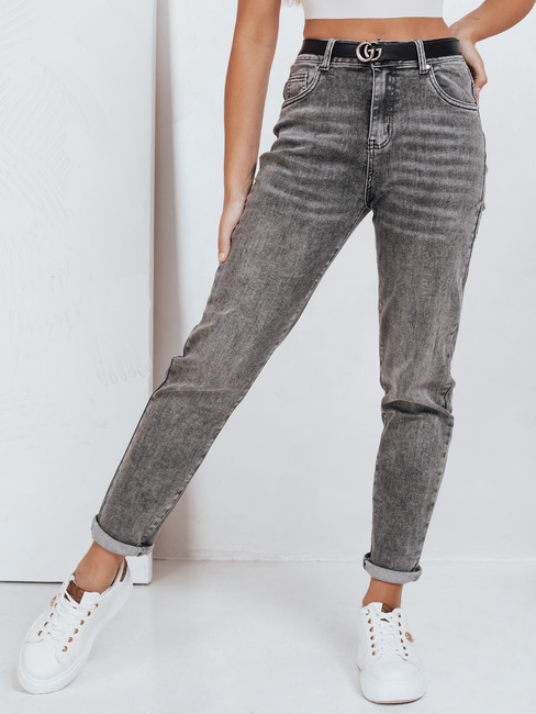Damen Mom Fit Jeans grau Dstreet UY2751