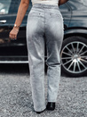 Damen ZIPELLA Baggy-Jeans mit hoher Taille grau Dstreet UY2207_4