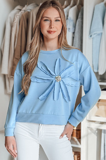 Damen Bluse in Übergröße mit PETITKA Blume blau Dstreet BY1385