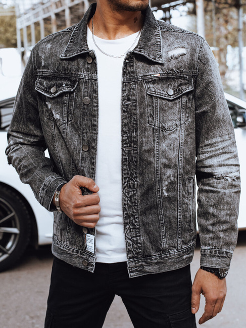 Graue Jeansjacke für Herren von Dstreet TX4697