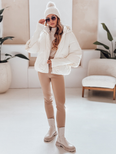 MISSLAYER Damen Winterjacke mit Kapuze weiß Dstreet TY5036
