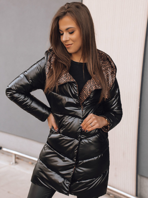 Damen Wendejacke DELSY LONG Schwarz Dstreet TY3481
