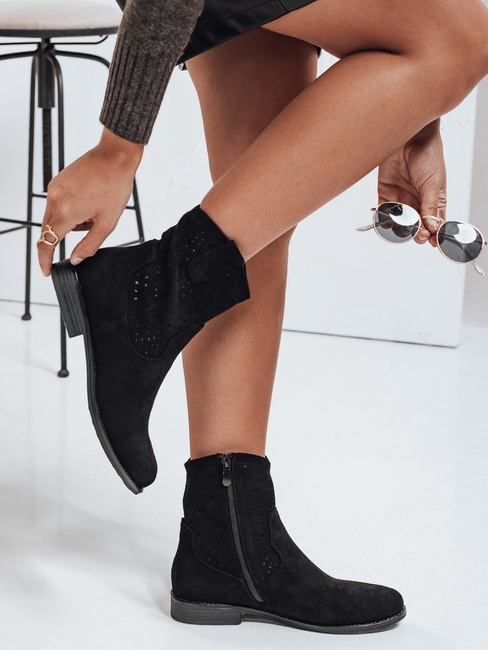Damen Herbst schwarz Stiefel Dstreet ZY1037