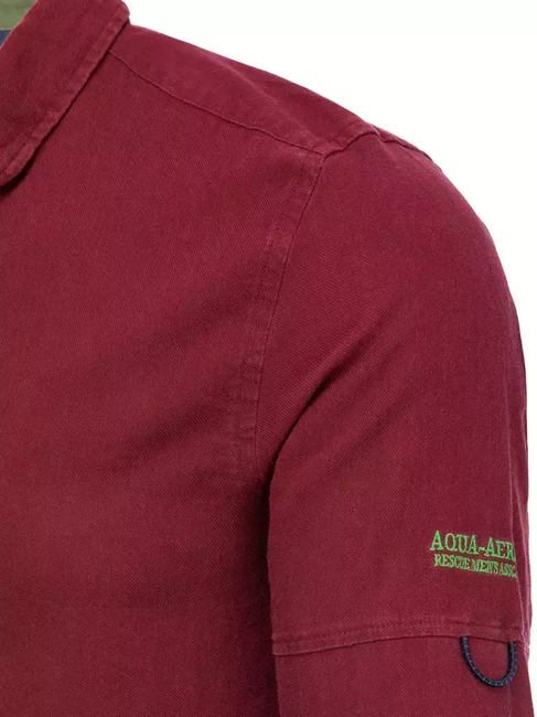 Herren Langarm Hemd Farbe Weinrot DSTREET DX2252
