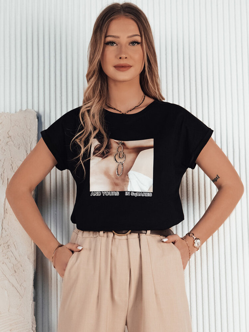 Damen FALCI T-shirt schwarz Dstreet RY2397