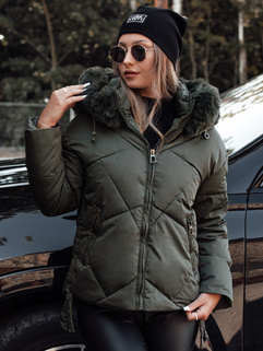 MODIVA gesteppte Damen Winterjacke mit Kapuze grün Dstreet TY4727_1