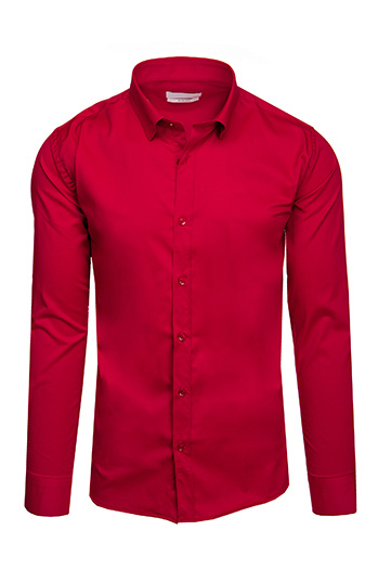 Rotes Herrenhemd Dstreet DX2611