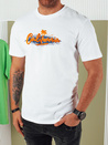 Bedrucktes weißes Herren-T-Shirt Dstreet RX5371